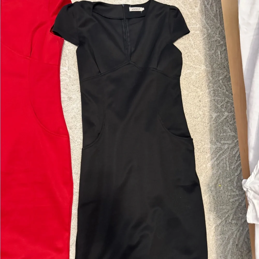 ANSELF Red and Black Dress bundle size M - Picture 9 of 10